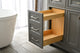 Milano 84" Gray Double Rectangular Sink Vanity