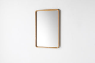 Vela Mirror, Pecan Oak, 24"