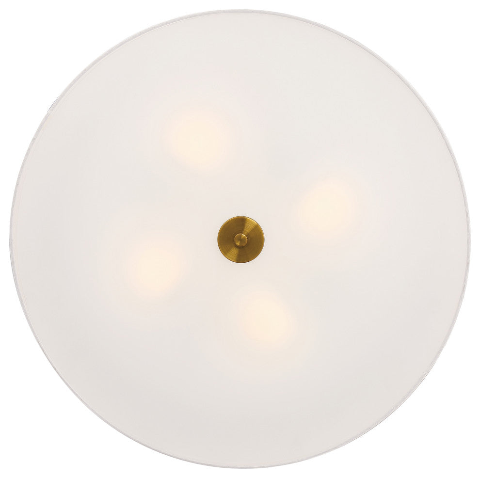Access Mid Town 4-Light LED Flush Mount Antique Brushed Brass