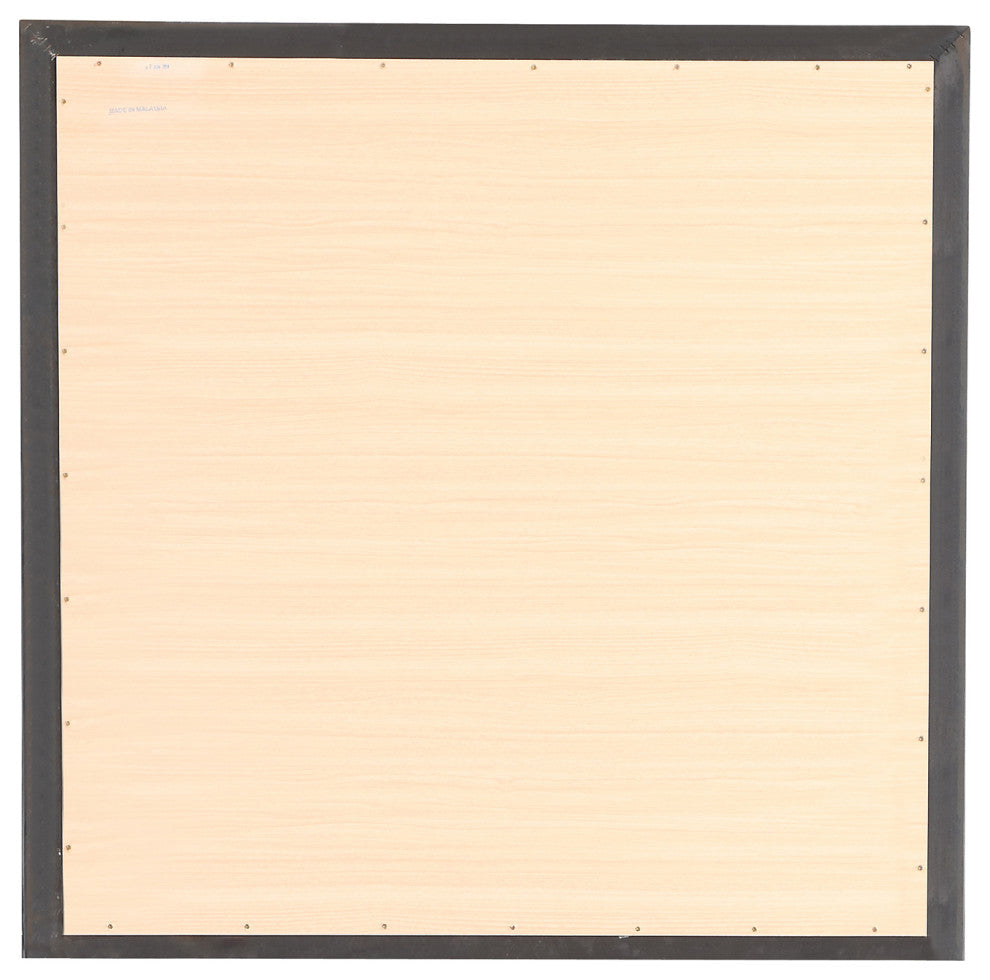 41 in. x 41 in. Classic Square Wood Framed Dresser Mirror