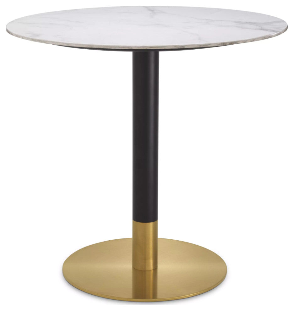 Modern Round Dining Table, Eichholtz Trevor