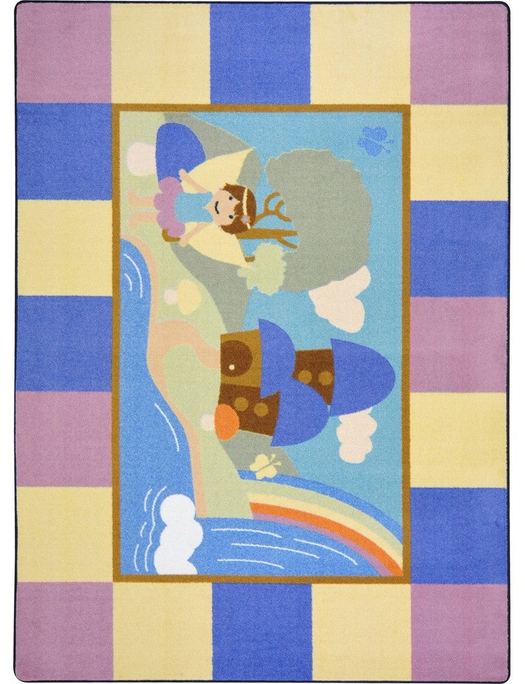 Kid Essentials Rug, Lil' Fairy, 3'10"x5'4"