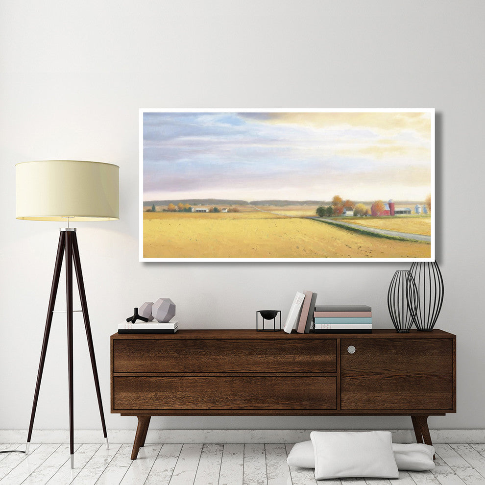 "Heartland Landscape Farm" Digital Paper Print by James Wiens, 74"x38"