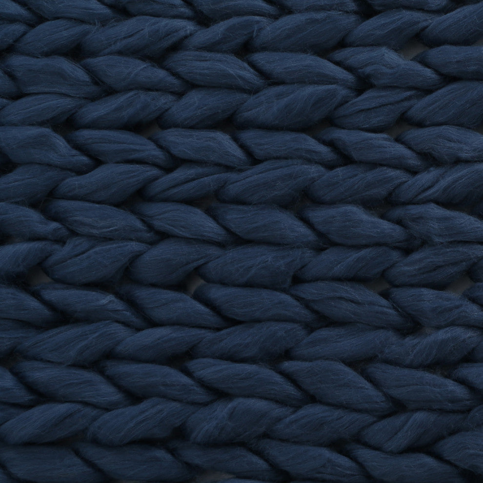 GDF Studio Jacqueline Acrylic Fabric Throw Blanket, Blue