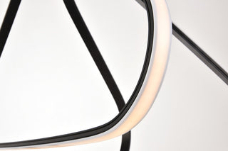 Black Finish 3-Light Pendant