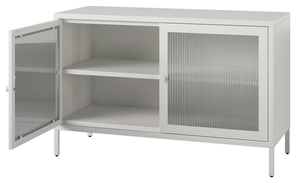Systembuild Evolution Ashbury Heights 2 Door Storage Cabinet in White