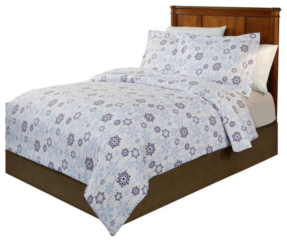 Poinetehaven 200 GSM Duvet Set, Snow Drop, Twin /Twin Xl
