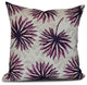 20x20", Spike and Stamp, Floral Print Pillow, Purple