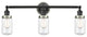 INNOVATIONS 205BK-BPSN-HRSN-G312 3-Light Bath Vanity Light Matte Black