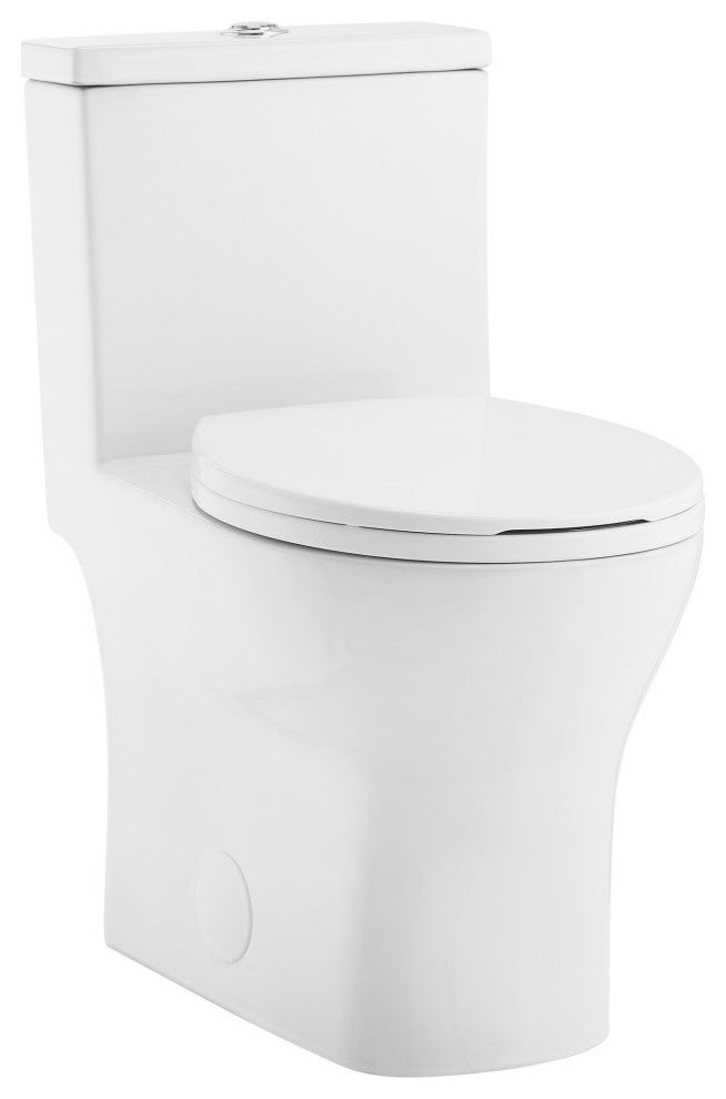 Sublime III One Piece Toilet Dual Flush, Glossy White