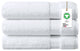 Delara Organic Cotton 650GSM Touch Quick Dry, GOTS Certified, 3-Piece Set, White