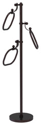 Towel Stand with 9" Oval Towel Rings, Antique Bronze