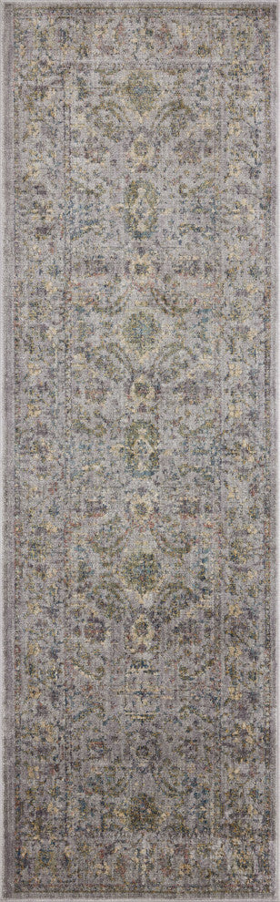 Jean Stoffer x Loloi Bradbury Grey / Multi 2'-6" x 12'-0" Runner Rug