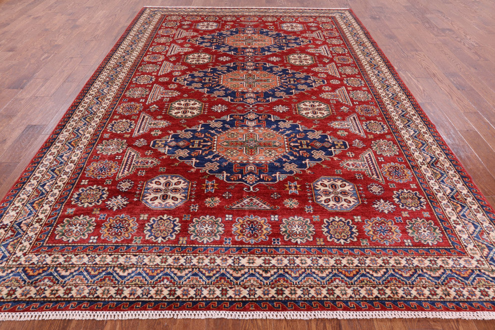 Hand Knotted Super Kazak Rug 8' 1" X 11' 6" Q5031