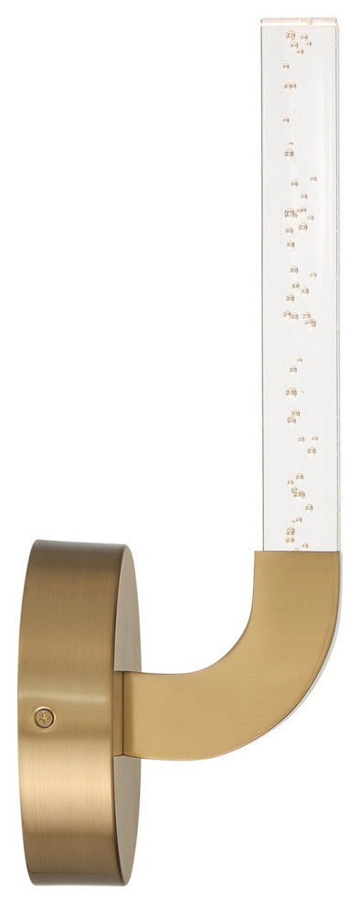 Del Mar 1-Light LED Wall Sconce, Warm Brass by Breegan Jane