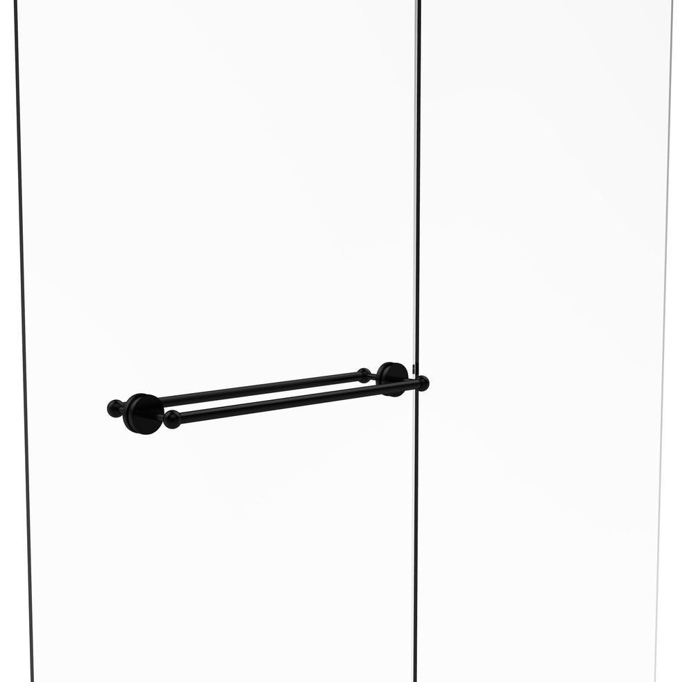 Prestige Skyline 24" Back to Back Shower Door Towel Bar, Matte Black