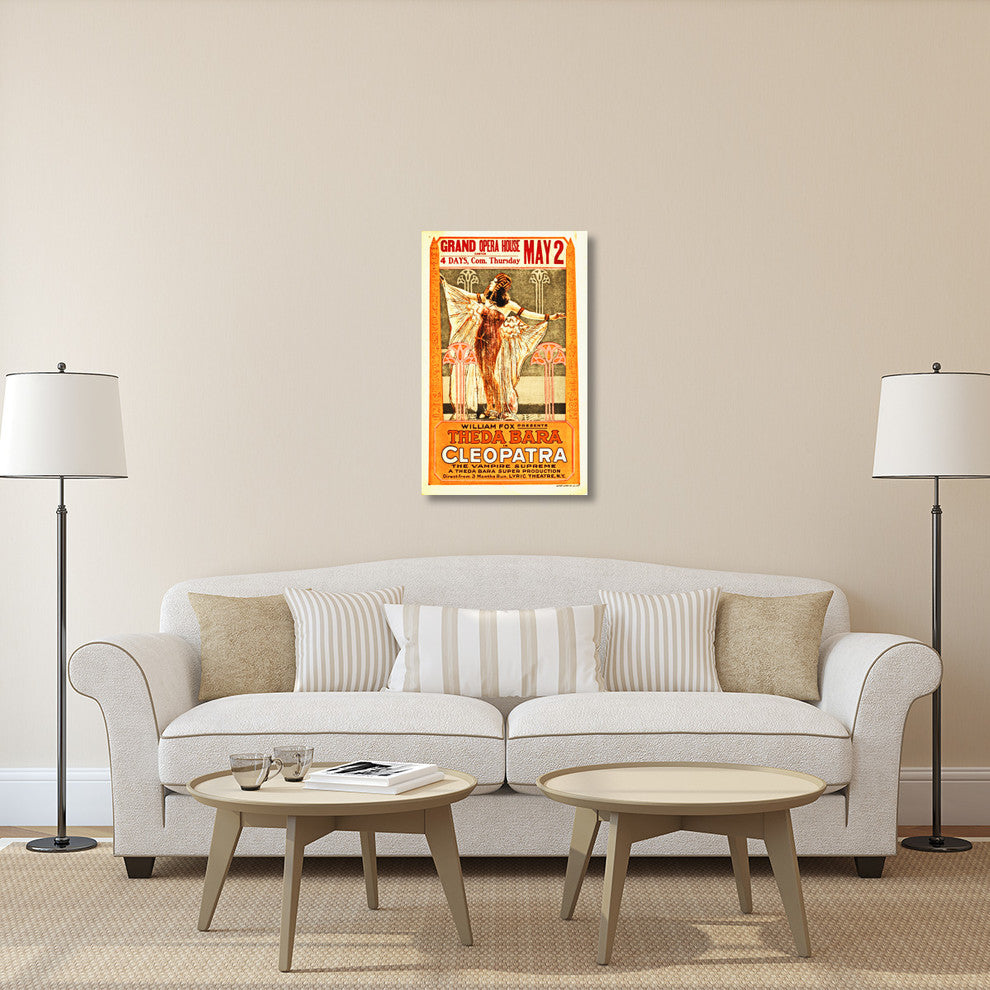 "Theda Bara, Cleopatra Poster" Canvas by Hollywood Photo Archive, 25x40"