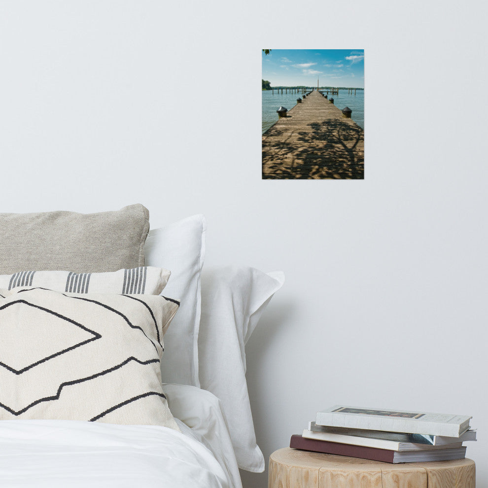 Endless Dock Landscape Photography Unframed Wall Art Print, 11" X 14"
