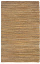 8" x 10" Brown Braided Jute Area Rug