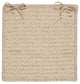Colonial Mills Chair Pad Natural Wool Houndstooth Cream Chair Pad