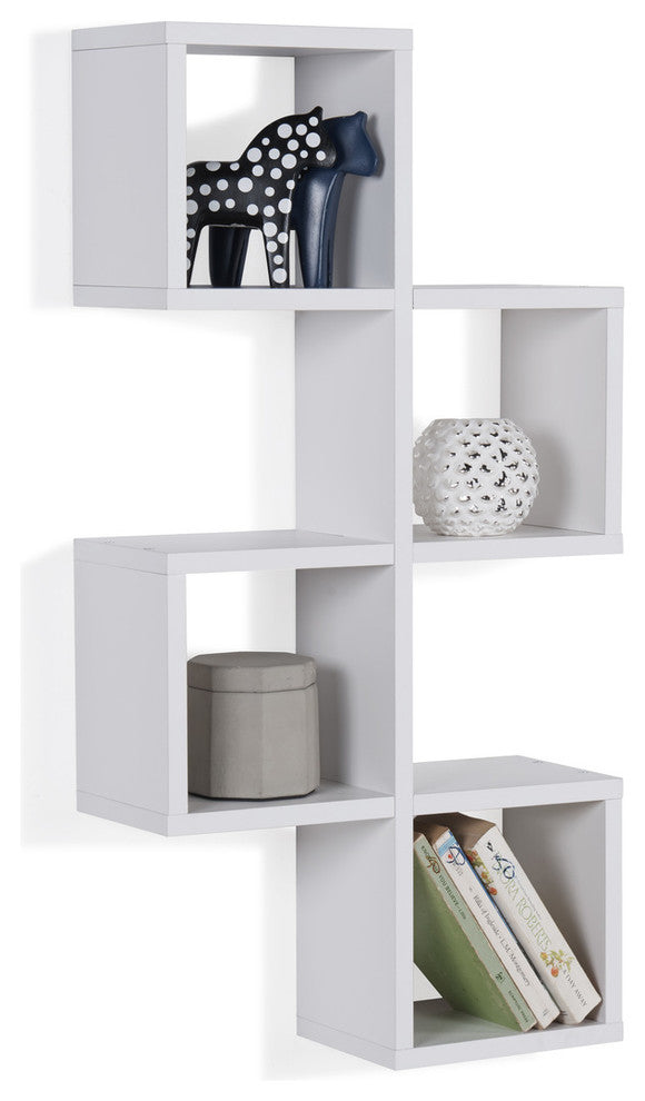 Cubby Chessboard Wall Shelf "“ Horizontal or Vertical, White
