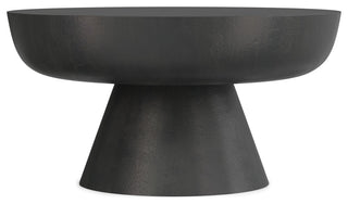 Charmaine Cast Aluminum Coffee Table in Black Nickel