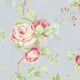 Rose Gardens 2, Romantic Floral Flower Blue, Rose Wallpaper Roll