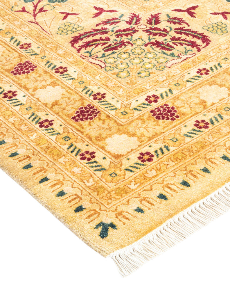 Mogul, One-of-a-Kind Hand-Knotted Area Rug Yellow, 10'1"x14'2"