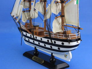 Wooden Amerigo Vespucci Tall Model Ship, 15"