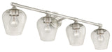 Willow 4 Light Brushed Nickel Vanity Sconce