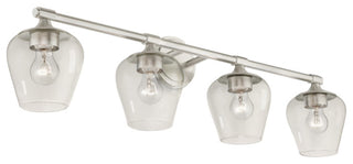 Willow 4 Light Brushed Nickel Vanity Sconce