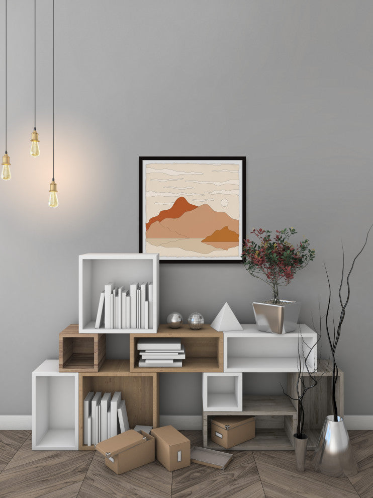 "Mountain Wilderness" Framed Painting Print, 24x24