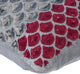 Gray Decorative Pillow Covers 14"x14" Silk, Cranberry Space