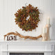 24" Fatsia With Berries Autumn Artificial Wreath