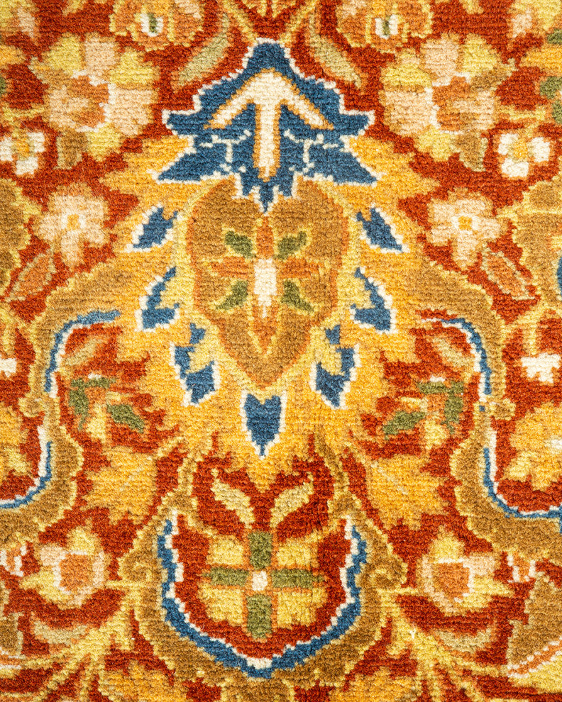 Mogul, One-of-a-Kind Hand-Knotted Area Rug  - Orange, 6' 1" x 8' 10"