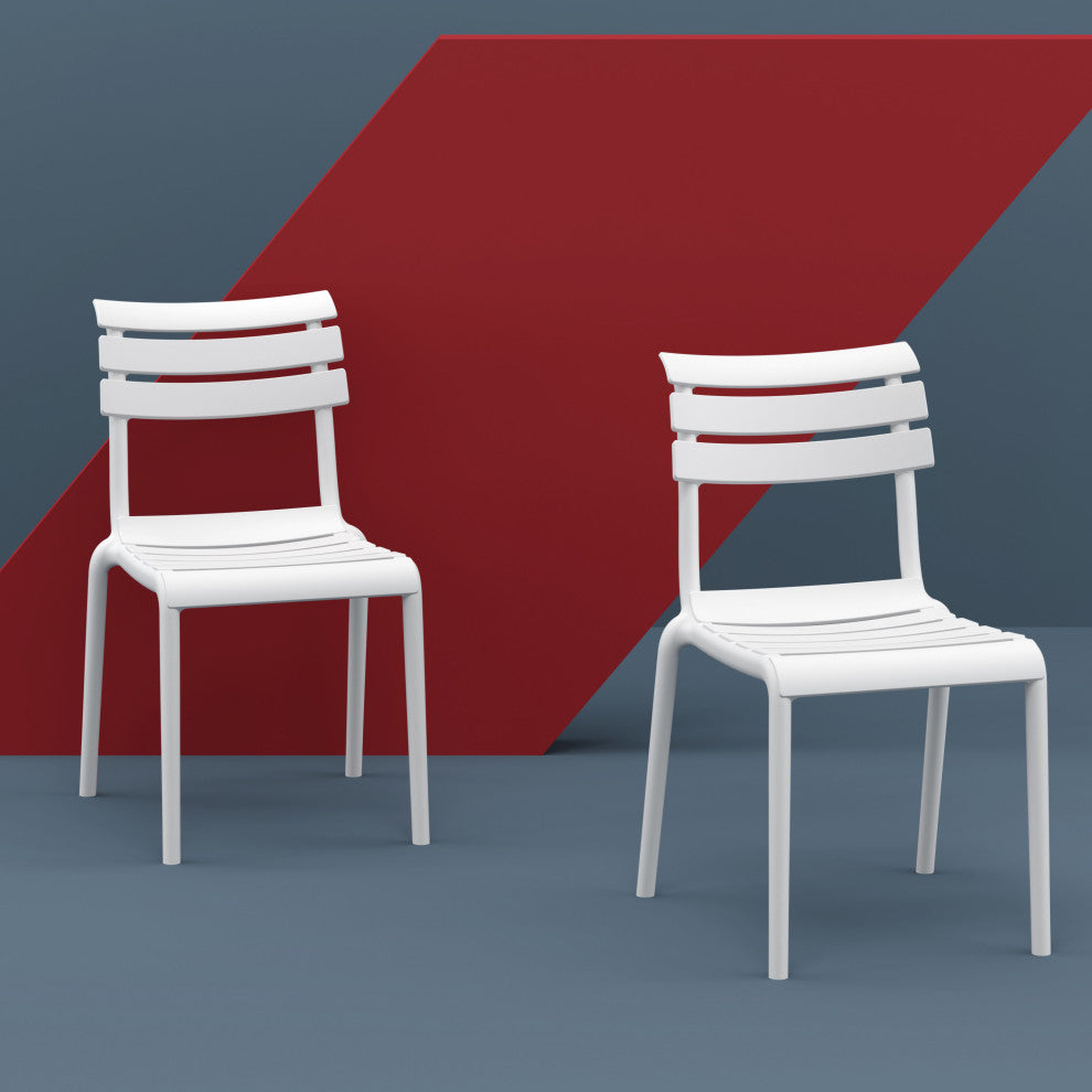 Helen Resin Outdoor Chair, Set of 2, White