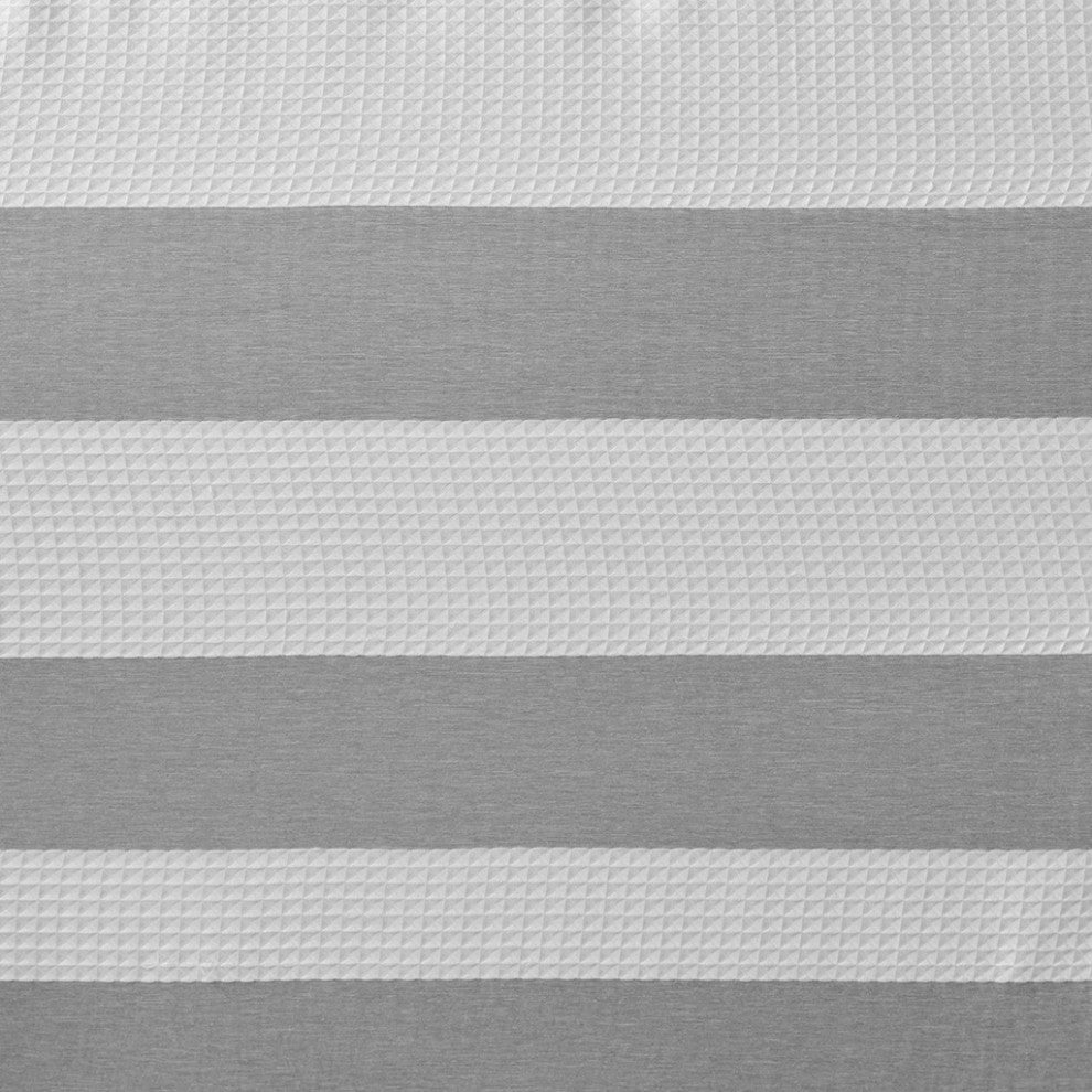 Madison Park Spa Waffle Shower Curtain With 3M Treatment, Grey