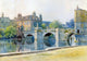 William Fraser Garden The Bridge at St. Ives, 18"x27" Wall Decal