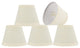 32062-5 Small Hardback Empire  Chandelier Clip On Lamp Shade Beige 3"x5"x4"