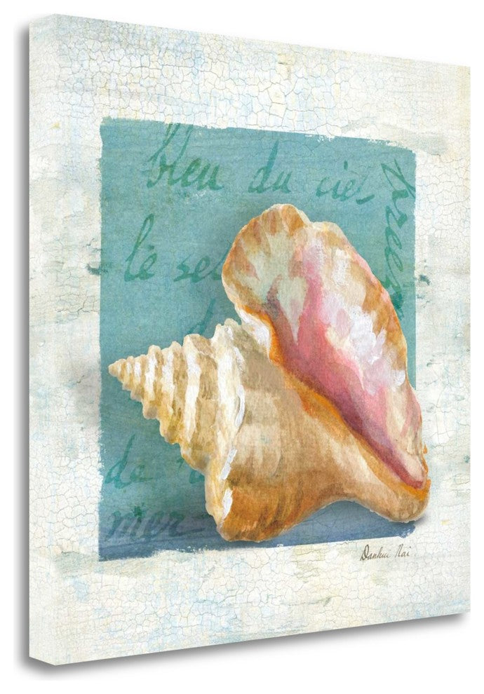 "Shades Of Blue IV" By Danhui Nai, Giclee Print on Gallery Wrap Canvas