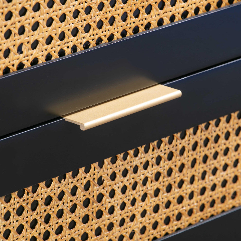 Christine 6 Drawer Dresser - Black