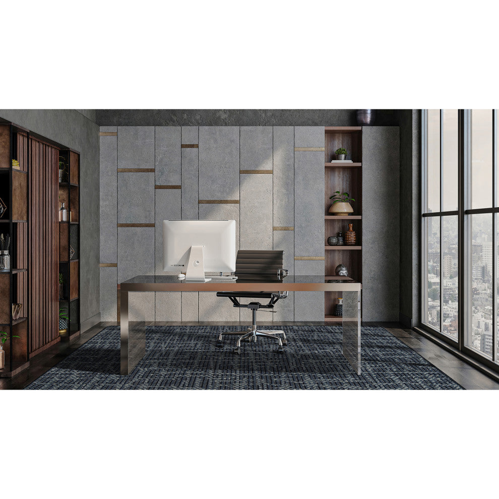 Joy Carpets WorkSpace Attractive Choice Area Rug, Slate, 5'4" X 7'8"