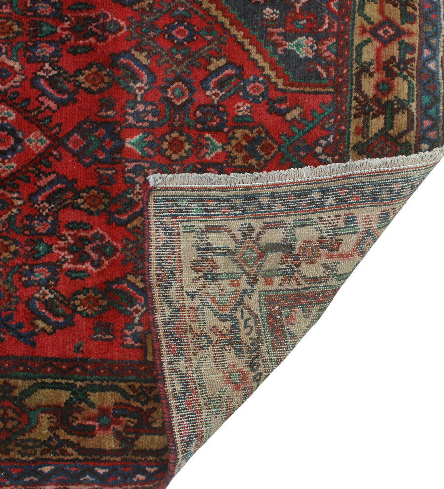 Fine Vintage Distressed Skyler Red Runner