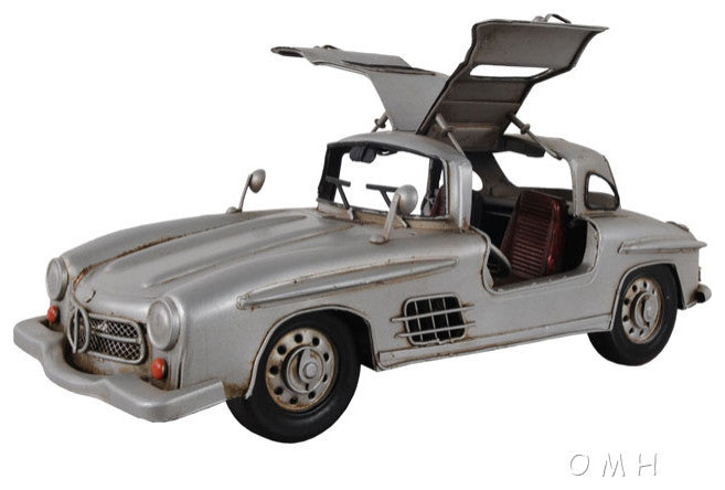 MERCEDES BENZ 300L GULLWING SILVER MODEL Collectible Metal scale model Car