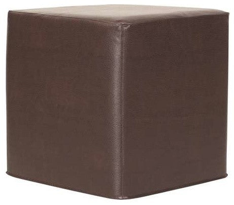 No Tip Block Ottoman With Cover, Avanti Pecan