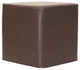 No Tip Block Ottoman With Cover, Avanti Pecan