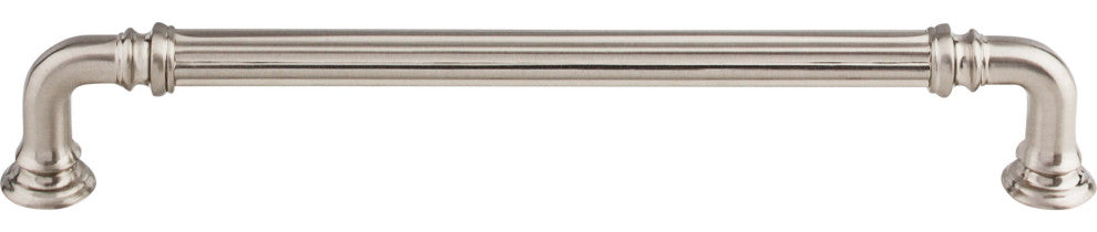 Top Knobs TK324 Reeded 7 Inch Center to Center Handle Cabinet - Brushed Satin