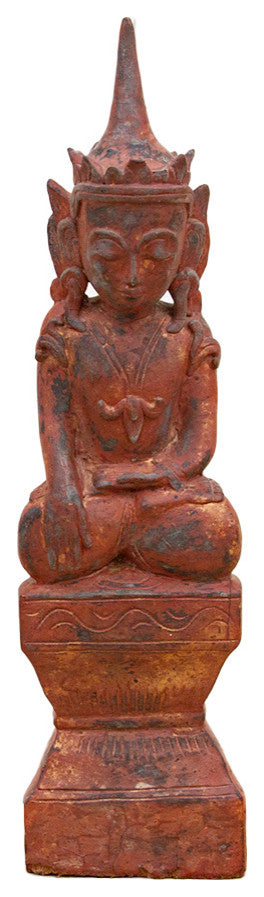 Vintage Thai Carved Buddha