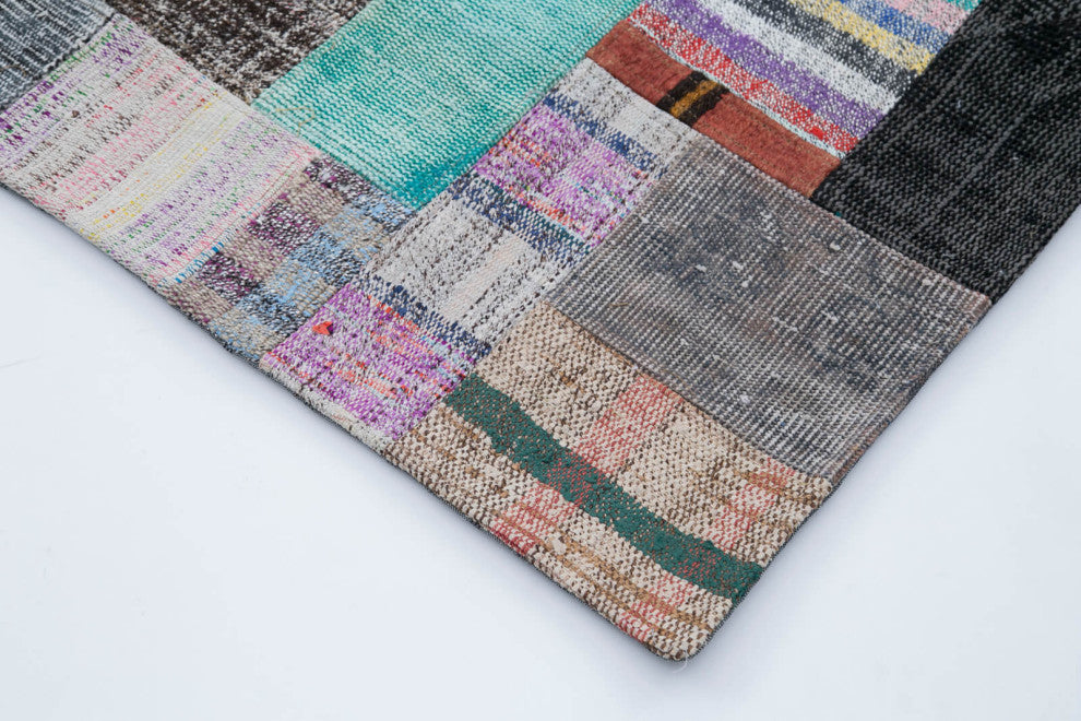 Rug N Carpet - Handmade Turkish 8' 3'' x 10' 0'' Rustic Patchwork Kilim Rug