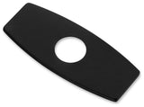 Luxier Kitchen Faucet Single-Hole Deck Plate, 6.25", Matte Black